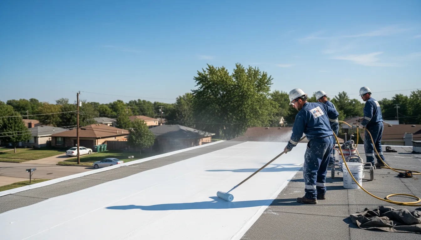 Commercial roof coating in Greenville, MI near me